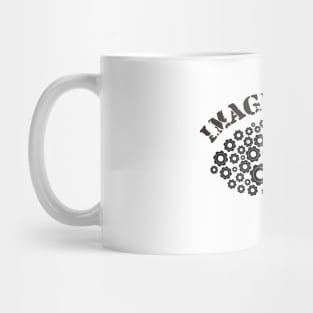 Brain Machine Imagination White Mug